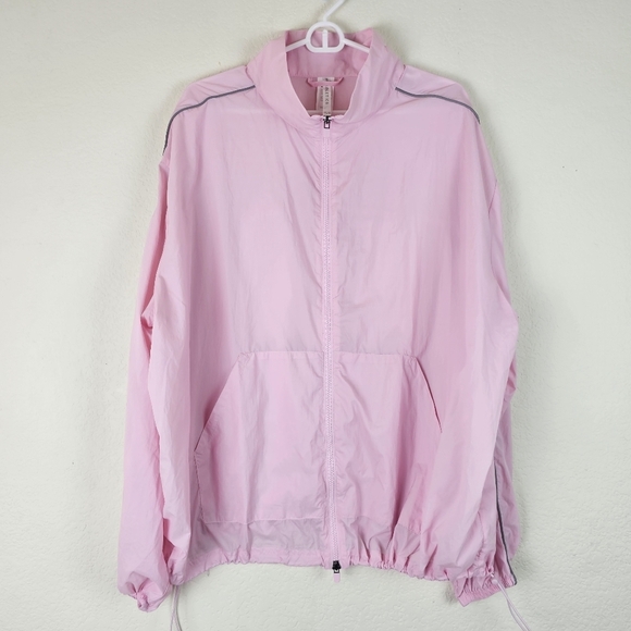 Fabletics Flyweight Oversized Windbreaker Jacket Pink XXL/1X Lightweight - Picture 3 of 13